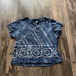Adidas Women’s Cropped Workout Tee Sz M